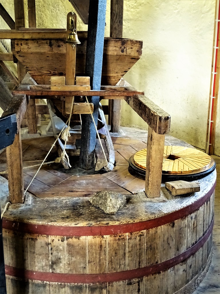 The wooden vat or tun containing the millstones The lower … Flickr
