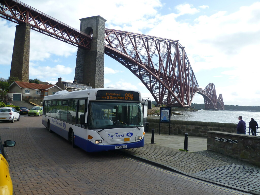 Bay Travel local bus at North Queensferry with the Forth B… Flickr