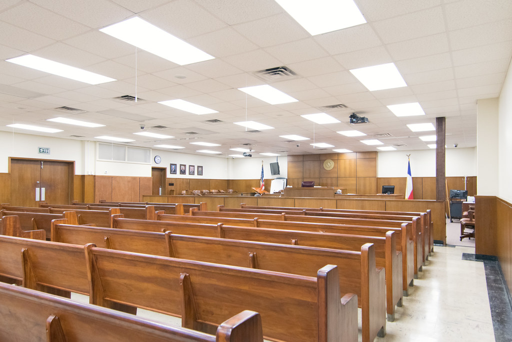 Courtroom, Jackson County Courthouse, Edna, Texas 1710191452 a photo