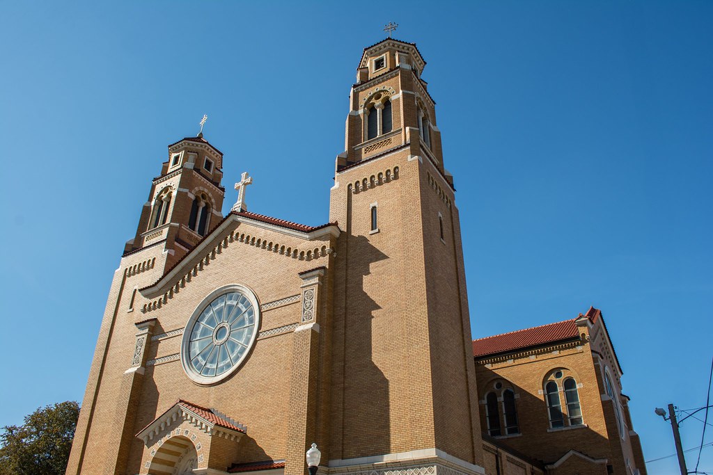 front towers St Vitus Church Cleveland Front view of the… Flickr