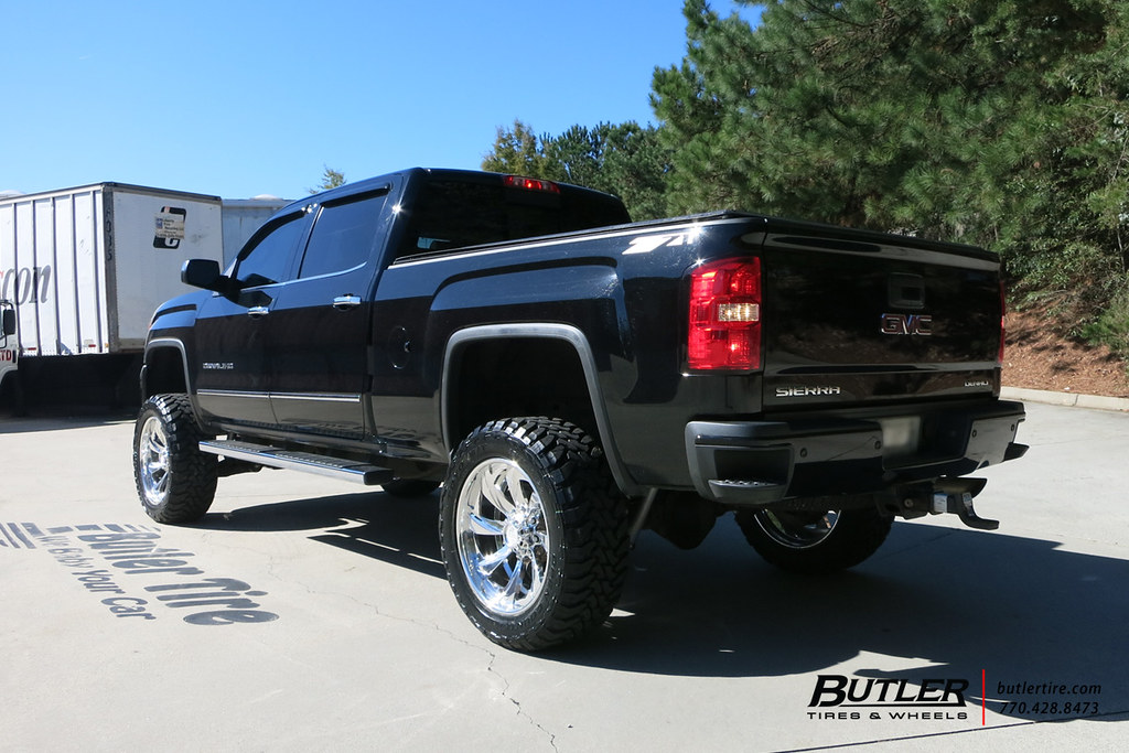 Lifted GMC Denali HD 2500 with 22in Grid OffRoad GF4 Wheels and Toyo Open Country MT Tires a