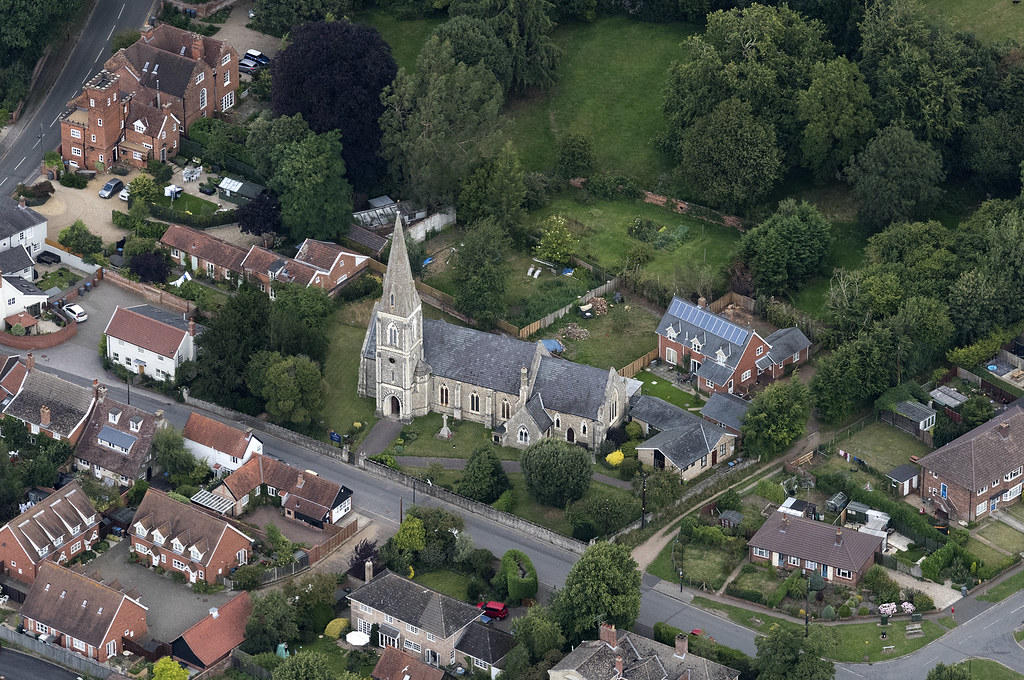 St Andrews Church in Melton Suffolk UK aerial St Andrews… Flickr