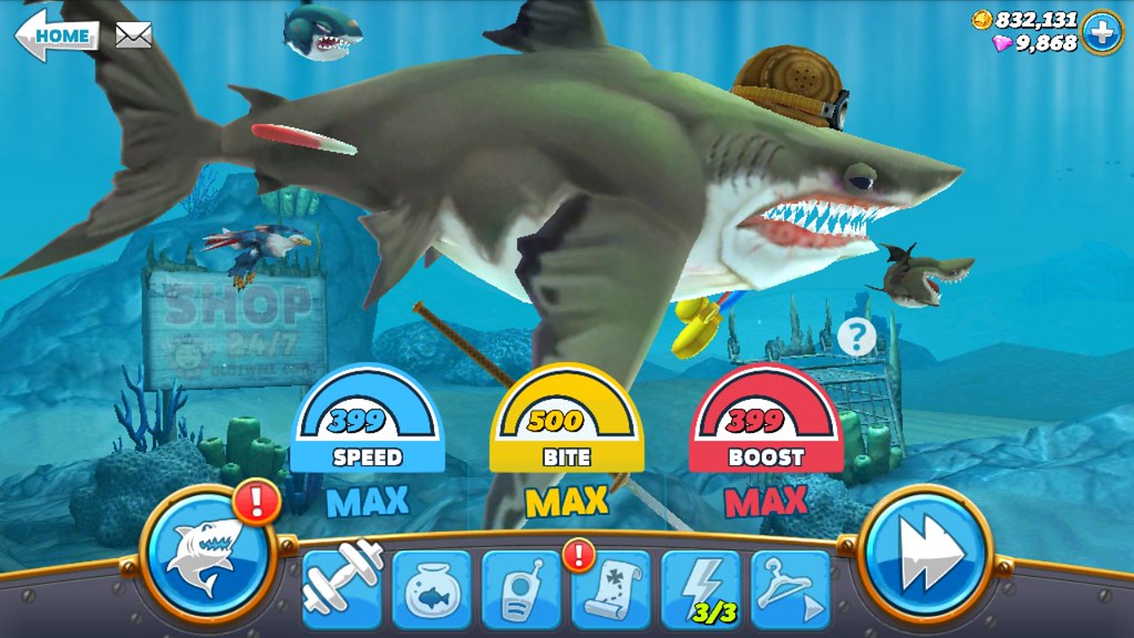 Hungry Shark World v2.5.0 Mod APK + OBB Data💎Unlimited Mo