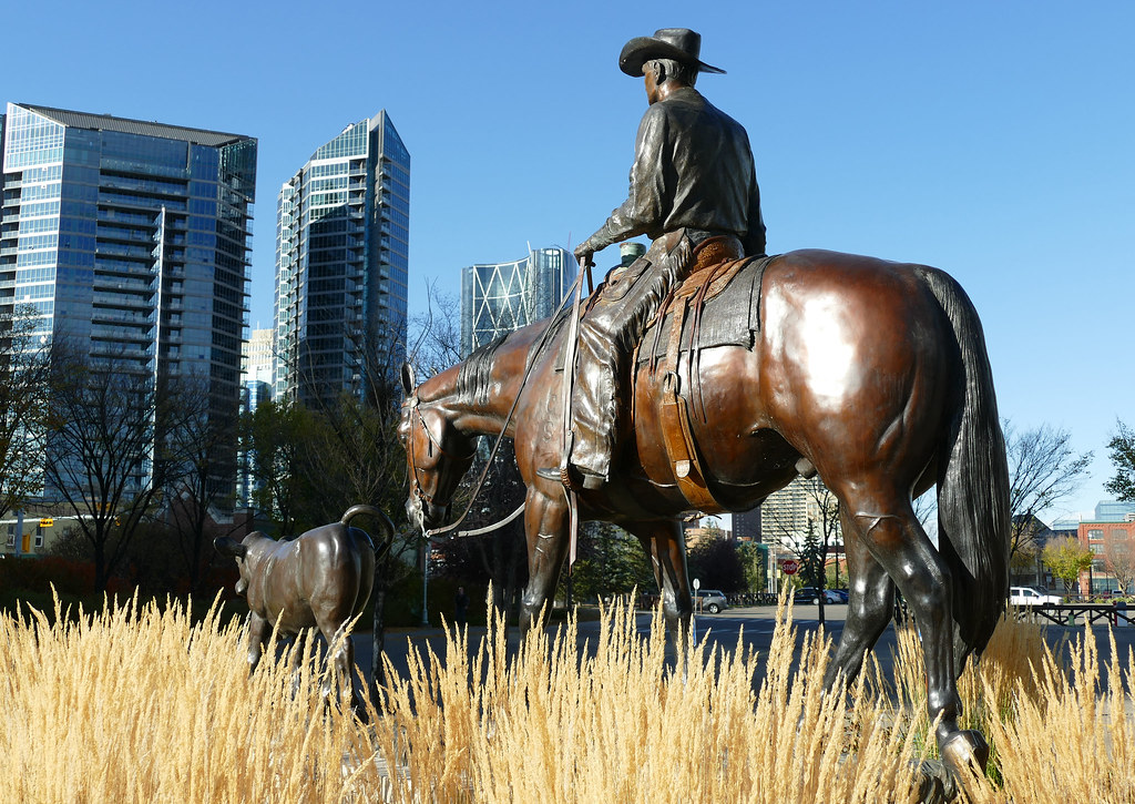 "Roundup" Calgary. Roundup This bronze sculpture depicts t… Flickr