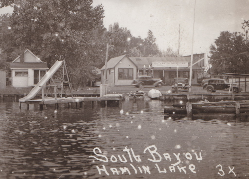 CEN Ludington Hamlin Lake MI 1930s RPPC THE SOUTH BAYOU BO… Flickr