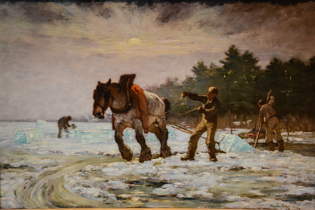 Horatio Walker The Ice Cutters, Ile d'Orleans, 1904 at M… Flickr