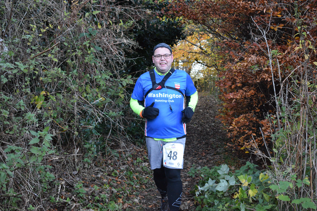 Wooler Half Marathon By Alan Johnson at the finish area trail