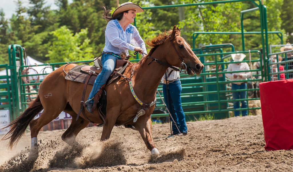 Stoney Plain Rodeo barrel rider Gordon M1 Flickr