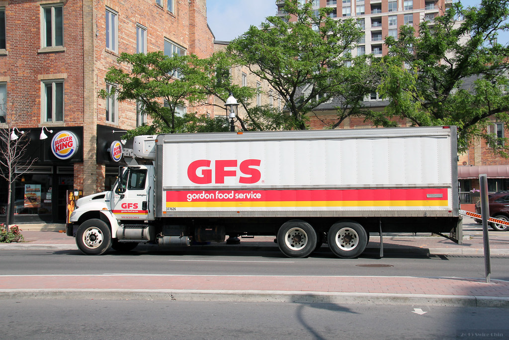 GFS truck A fairly common sighting, as Gordon Food Service… Flickr
