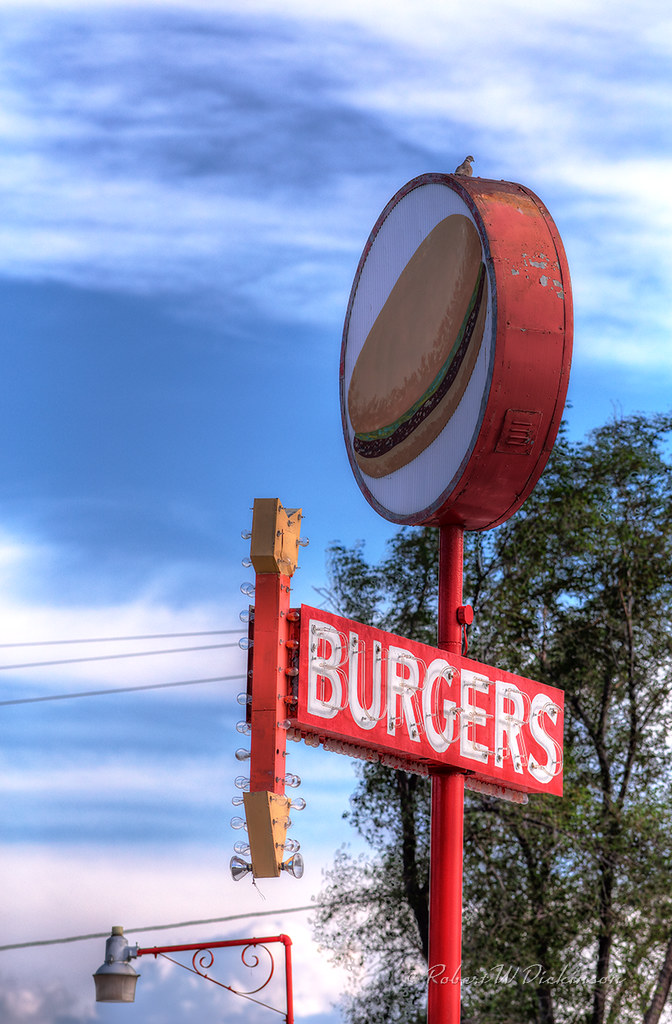 Burgers Sign on Route 66 in Seligman, Arizona in HDR Flickr