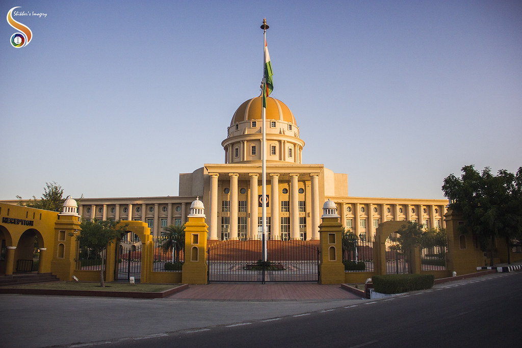 Gates of the University Front entrance of the Manipal
