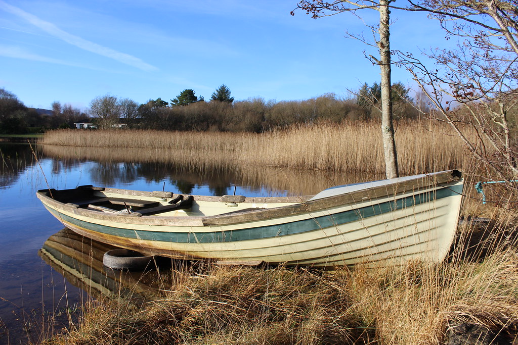 A fishing boat on Lough Corrib near Cornamona, Co Galway, … Flickr