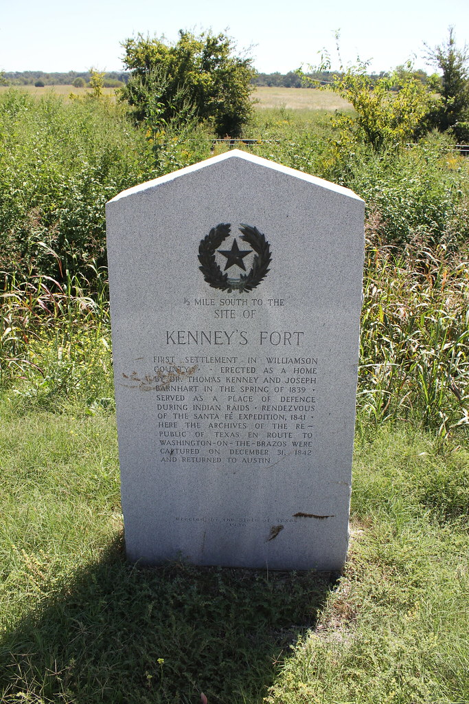 Kenney's Fort, Round Rock, Texas Historical Marker Flickr