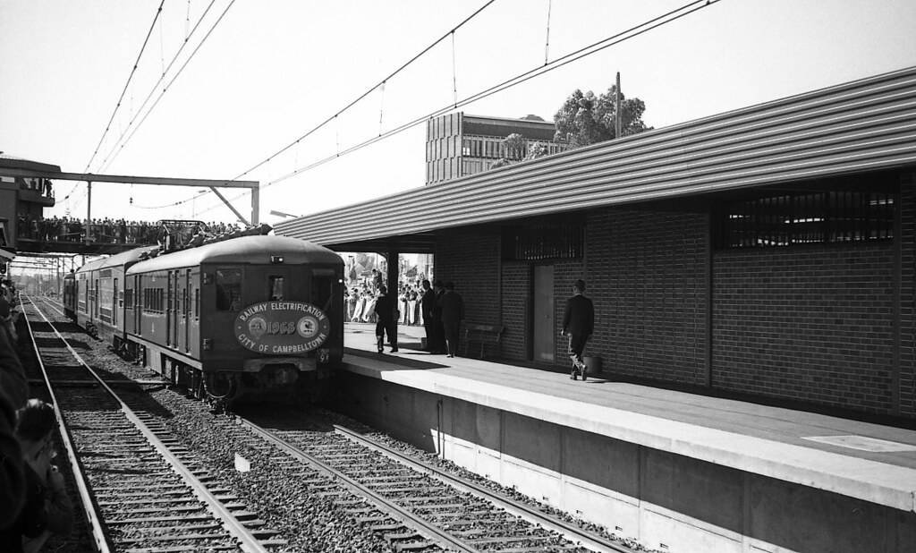 1968 CAMPBELLTOWN ELECTRIFICATION Official opening of elec… Flickr