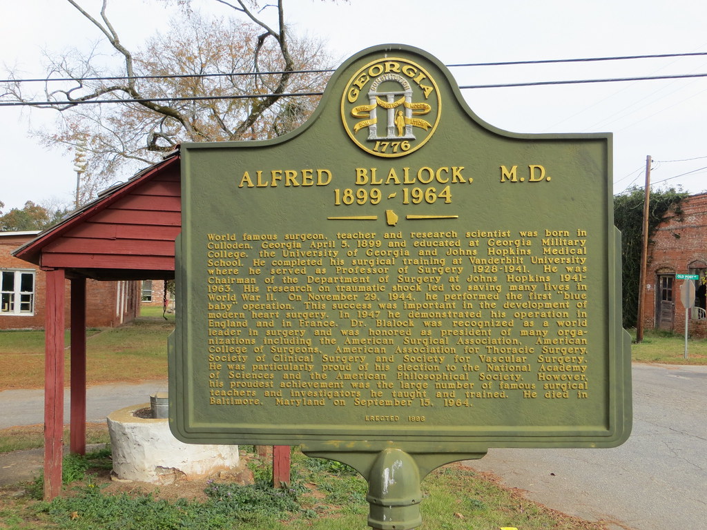 Alfred Blalock Marker (GHM) Culloden GA Lance Taylor Flickr