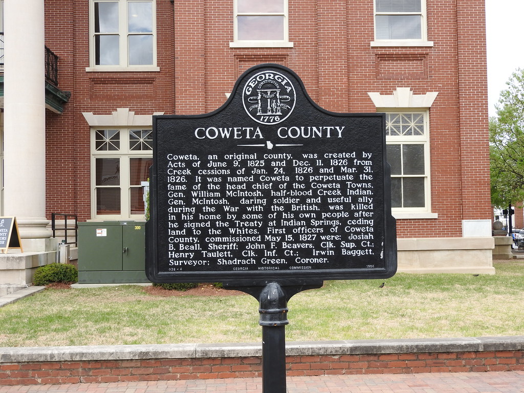 Coweta County Historical Marker Newnan, Coweta County, Geo… Flickr