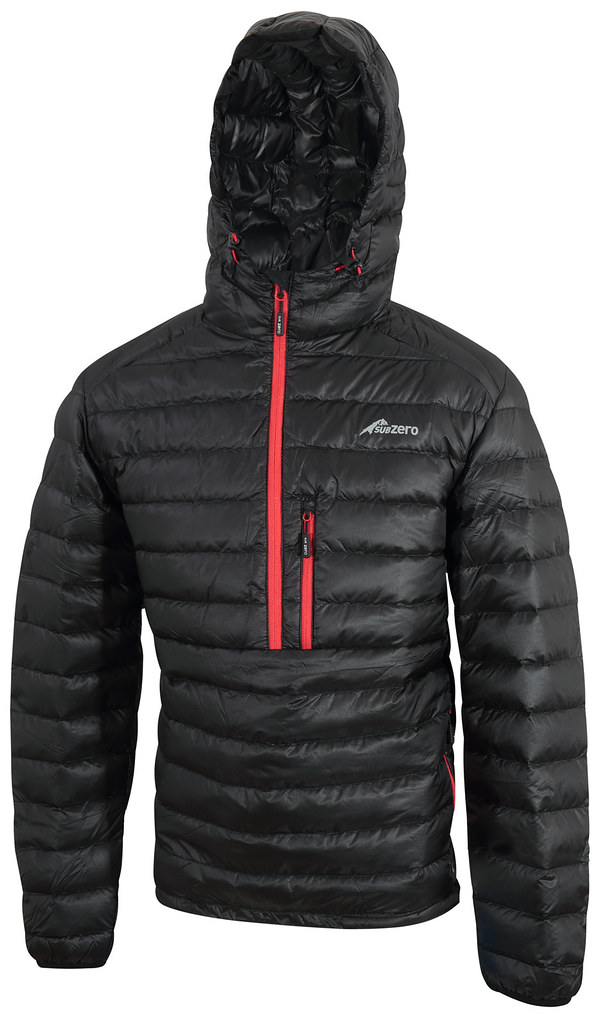 Lightweight Hooded Down Jacket Smock With Red Zips Flickr