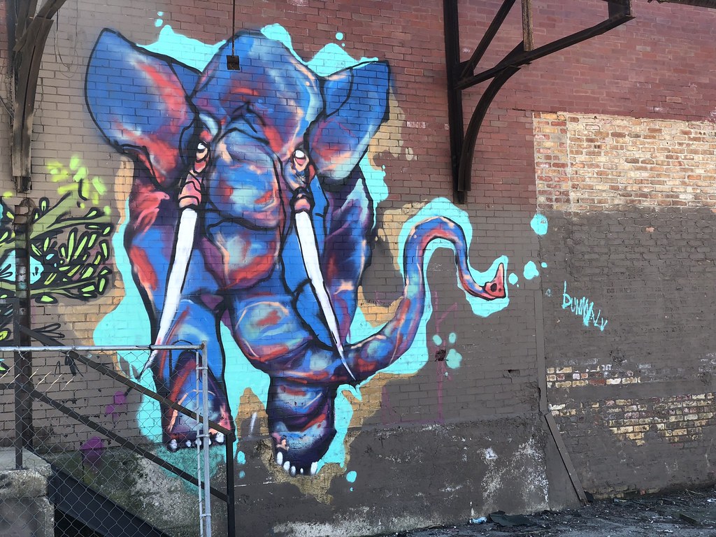 Elephant Mural Fulton Market Seth Anderson Flickr