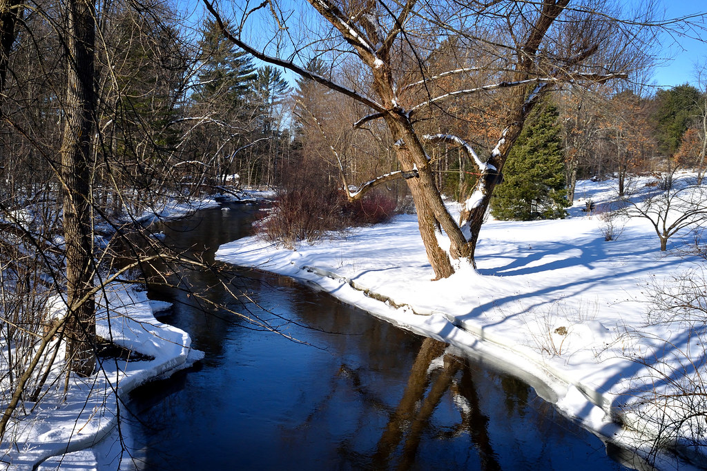 Winter on the Pine River Taken near Saxeville Wisconsin Flickr