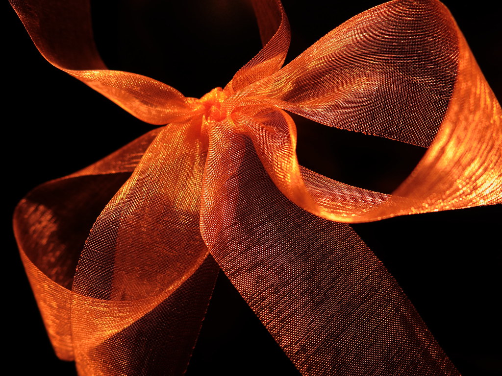 another bow organza ribbon vertblu Flickr