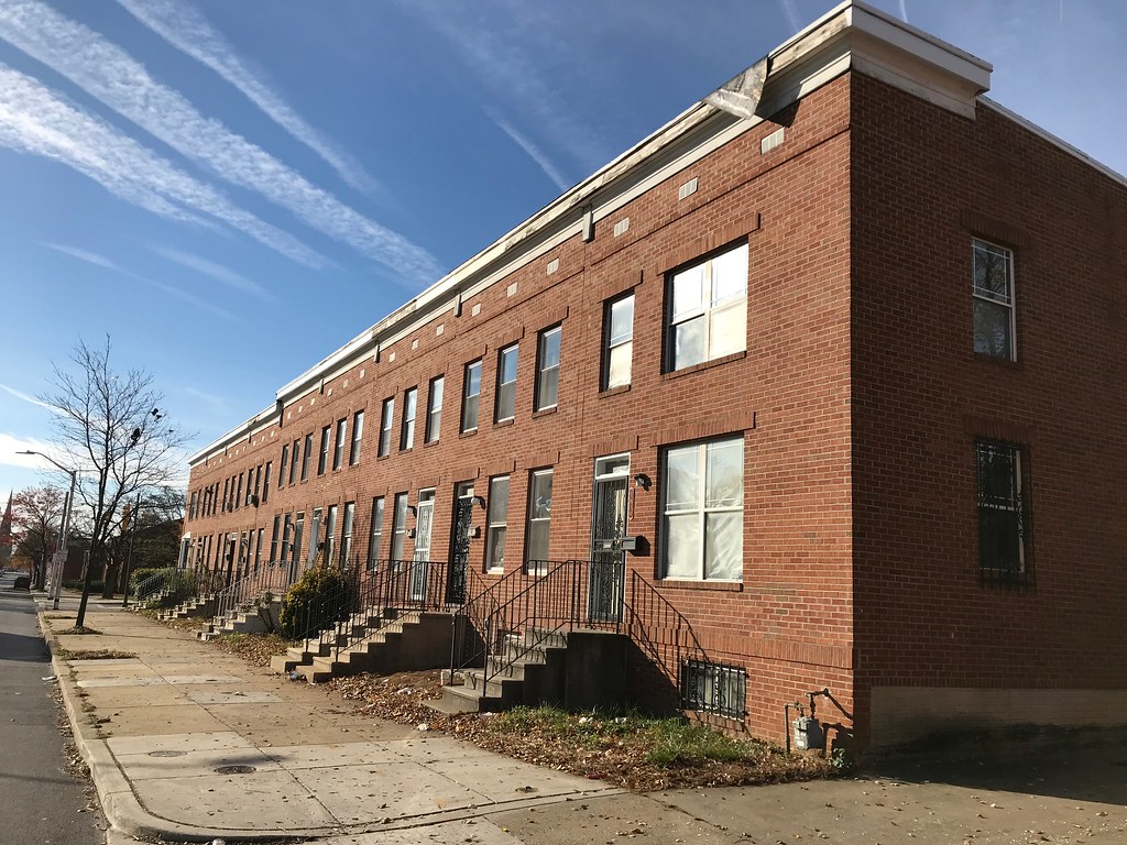 Rowhouses, 1600 block of Aisquith Street, Baltimore, MD 21… Flickr