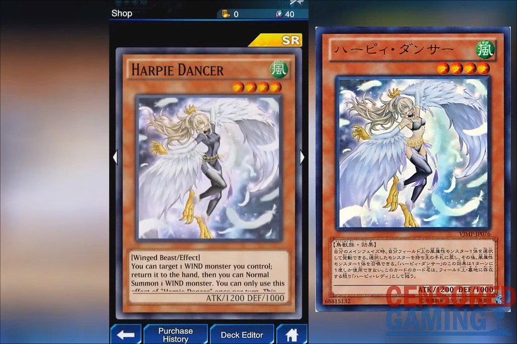 YuGiOh Duel Links Harpie Dancer Censorship www.oneangr… Flickr