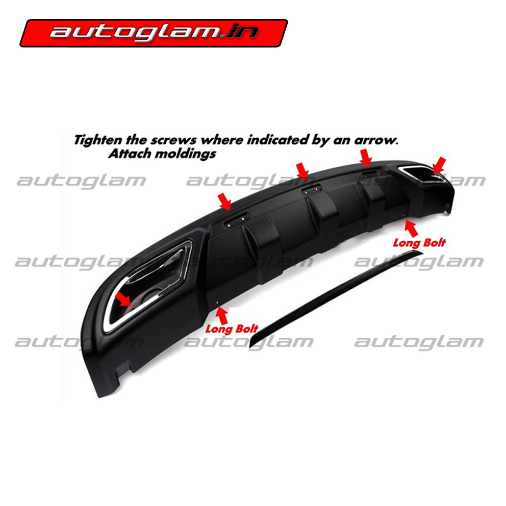 Hyundai Fluidic Verna Rear Diffuser with Chrome Exhaust Ti… Flickr