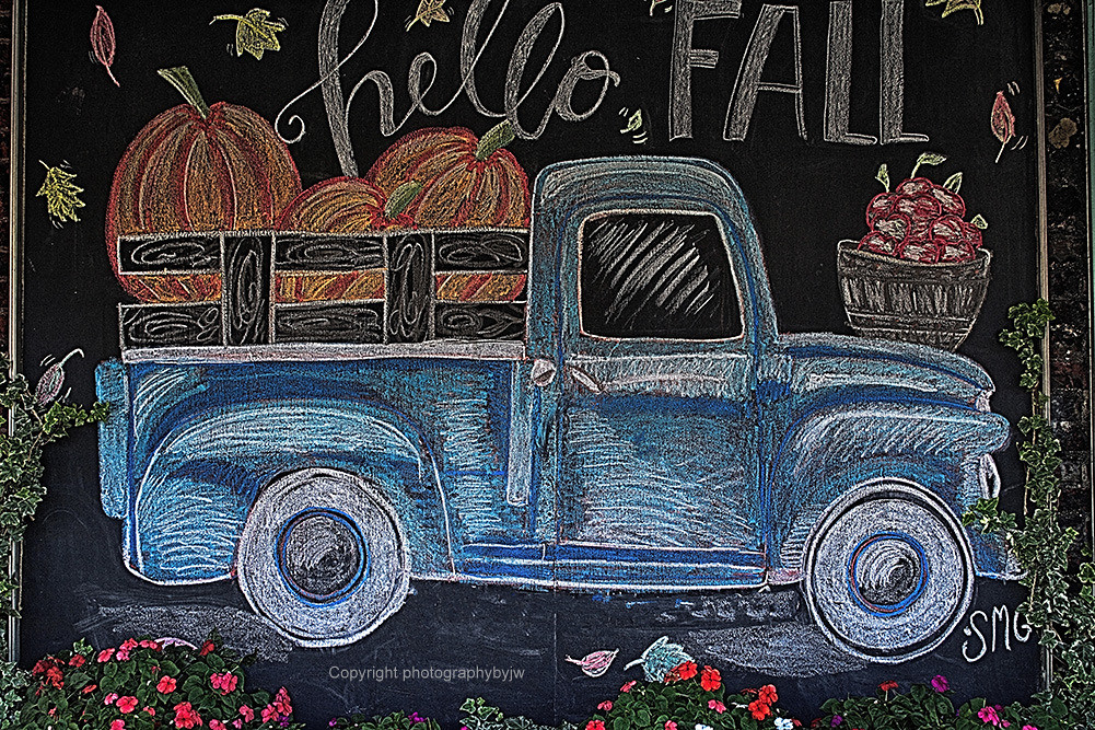 Chalk Truck Chalk Truck this attractive chalk art work is … Flickr