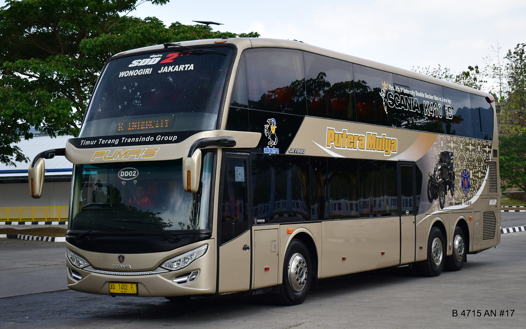 PUTERA MULYA INTERCITY BUS, ADIPUTRO NEW SETRA DOUBLE DECK