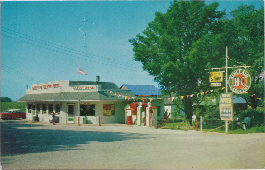 NW Hoxeyville Wellston MI 1950s RARE SINCLAIR GAS STATION … Flickr