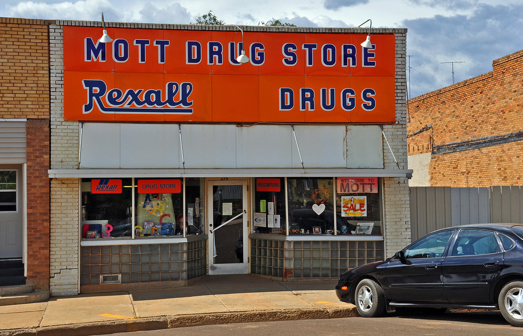 Mott, North Dakota Rexall Drug Store. The Rexall Drug Stor… Flickr
