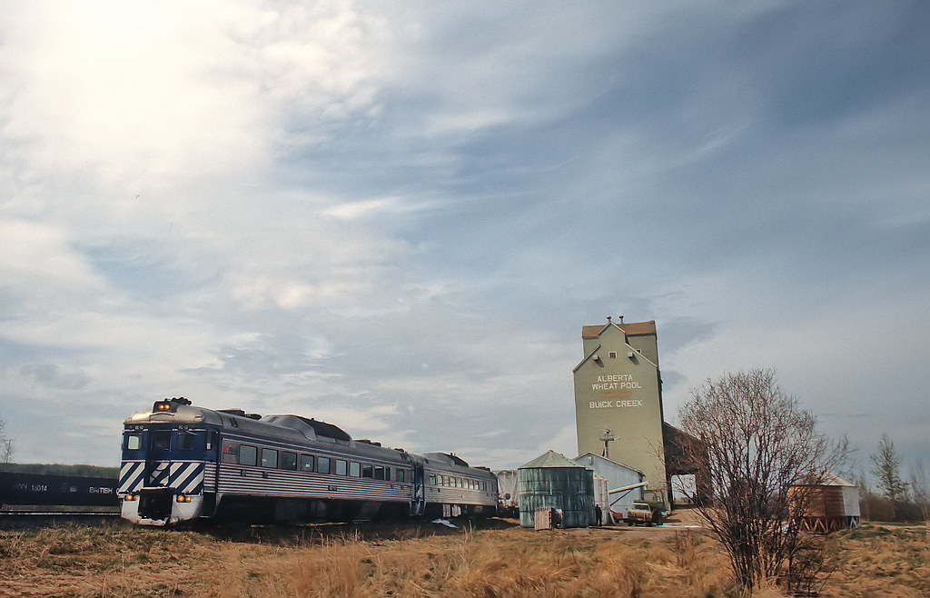 Using a grain elevator as a photo prop in Buick Creek, BC … Flickr