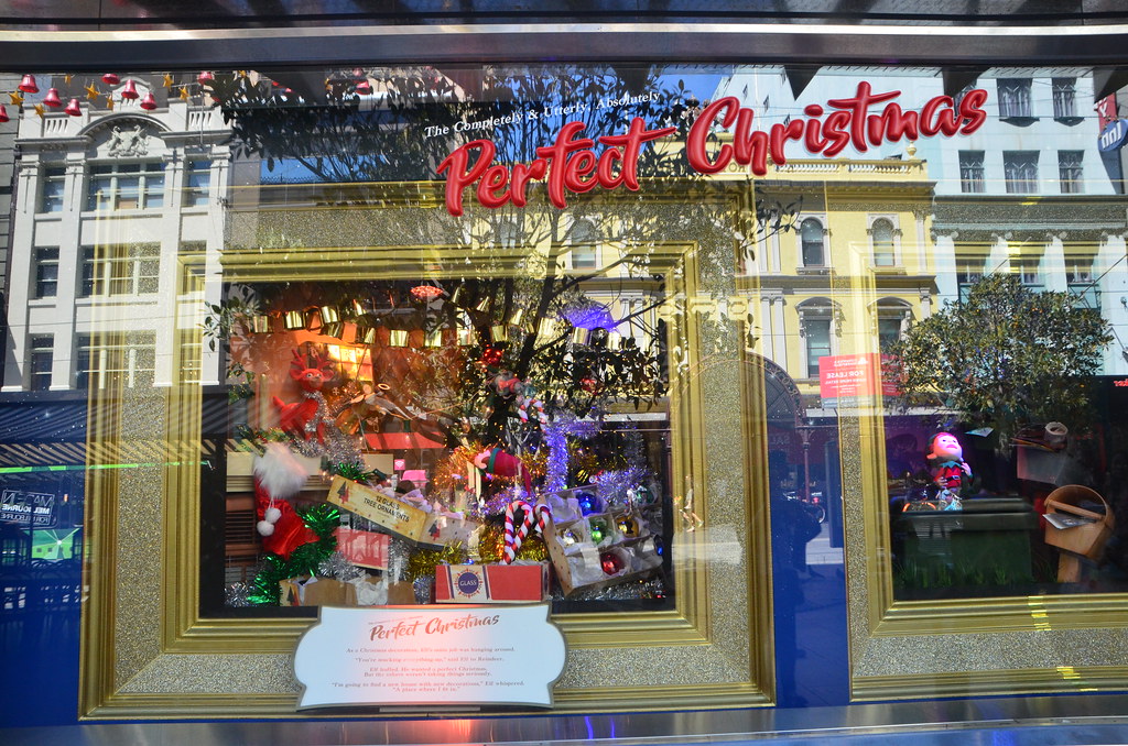 Elf hanging around Perfect Christmas Myer Christmas Wi… Flickr