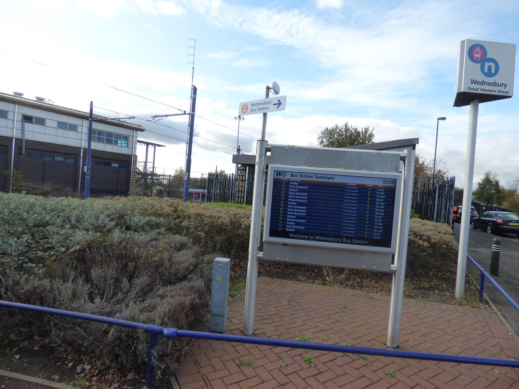 Wednesbury Great Western Street Tram Stop Bus Station Summary a