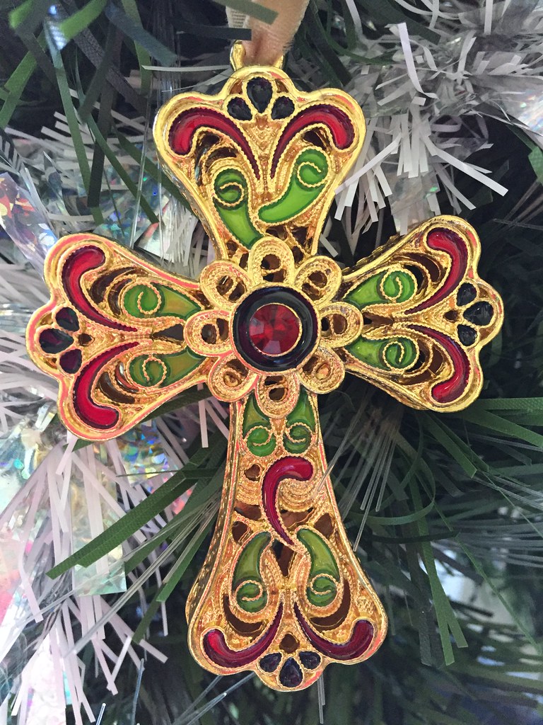 Cloisonne Gold Cross Ornament My ornament for this year's … Flickr