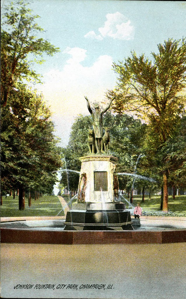 Johnson Fountain, City Park, Champaign Champaign County Po… Flickr
