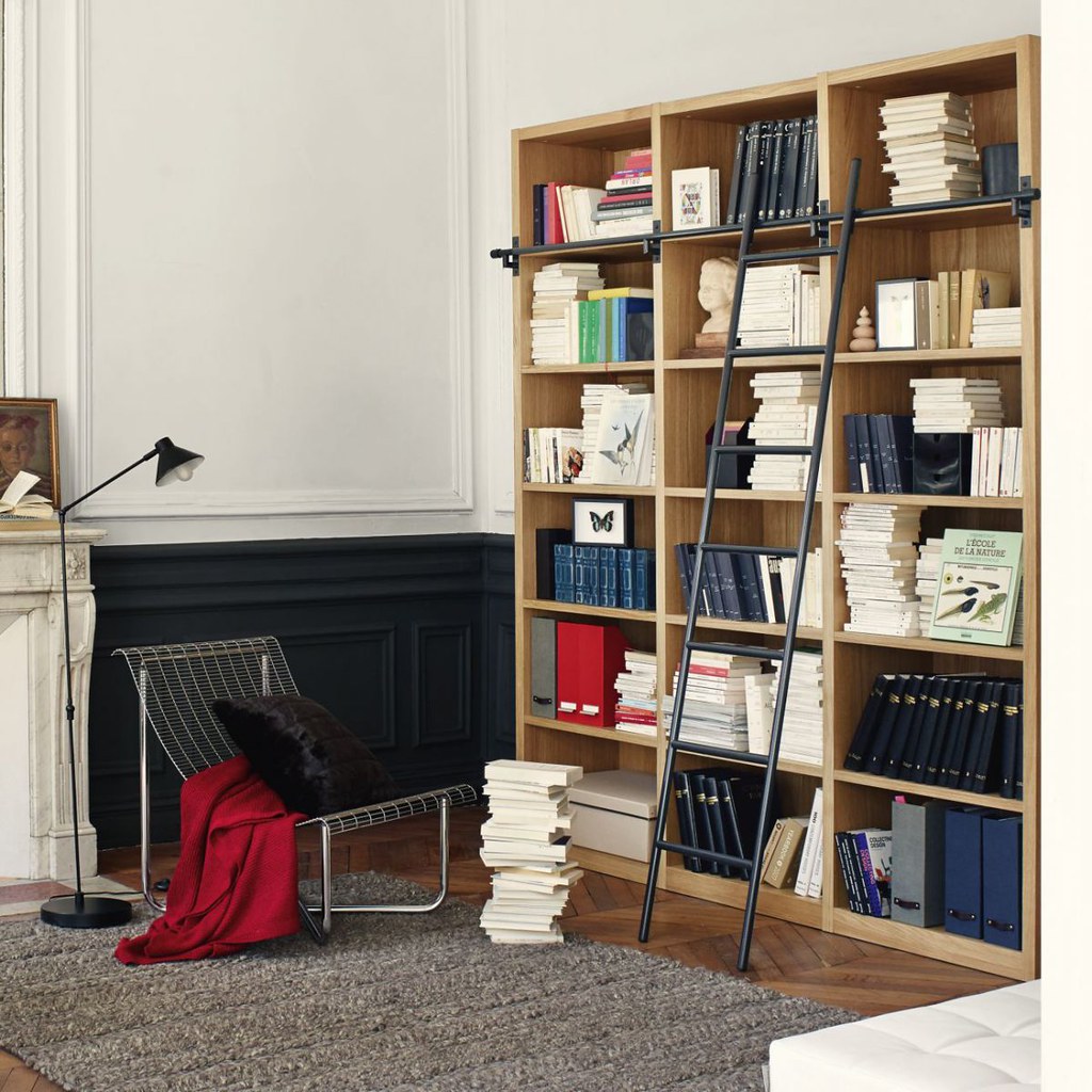 woodenbookcasewithladder_854269 Habitat Flickr