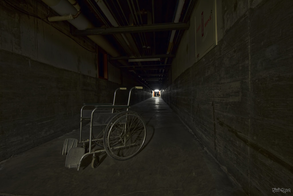 Dark Tunnel Ominous wheelchair deep inside the tunnels of … Flickr