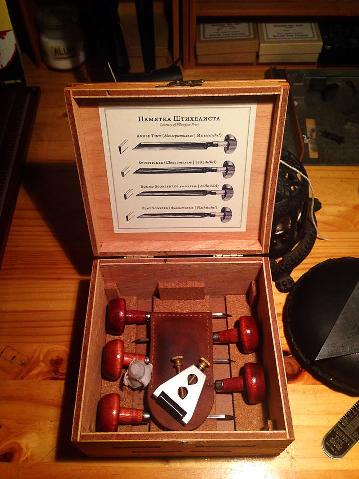 Wood Engraving Tool Set A rather humble setup, with just a… Flickr