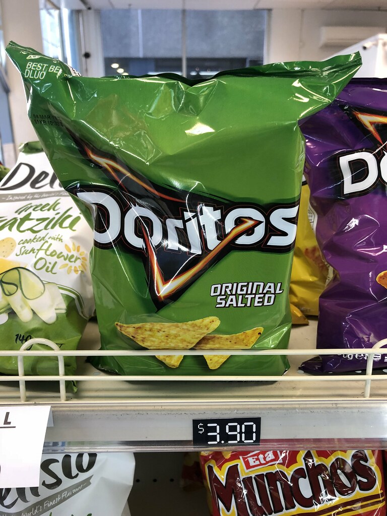 Doritos original In a green bag, in Germany the bag is red… Like