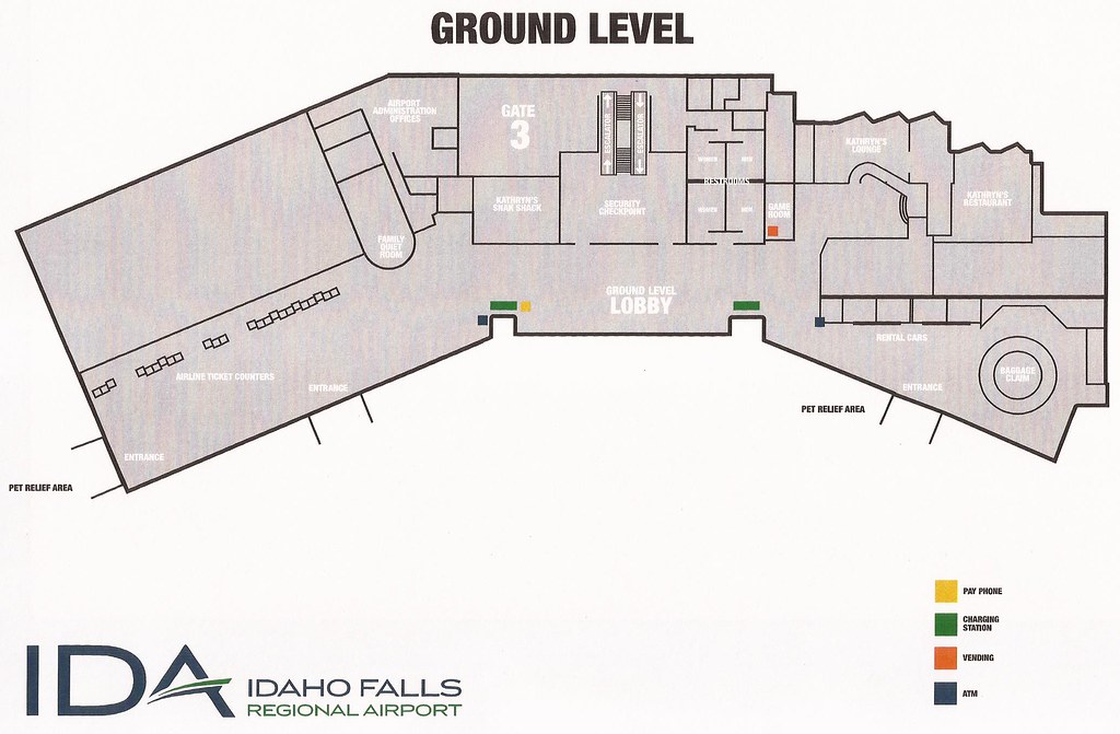 Idaho Falls Regional Airport (IDA) terminal map (ground le… Flickr