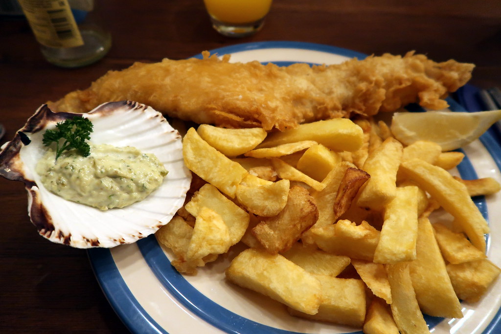 Fish and chips at The Scallop Shell Bex Walton Flickr