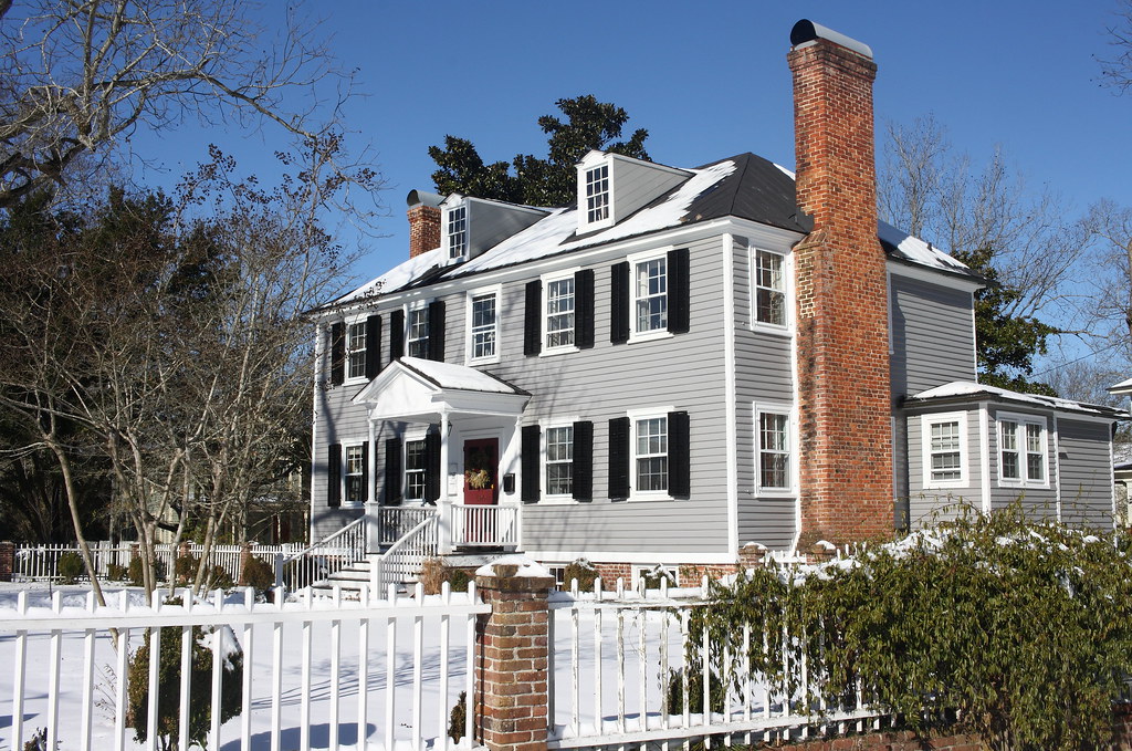 Palmer Tisdale House in the Snow New Bern, NC Cedars Flickr