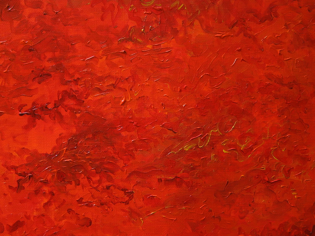Orange painting acrylic on canvas board, 2004 Joe Futrelle Flickr