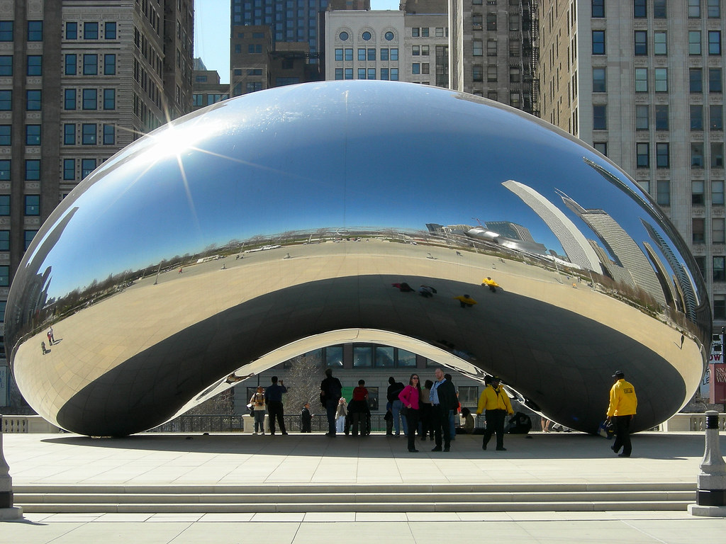 Giant Bean aka Cloud Gate at Millennium Park front view Flickr