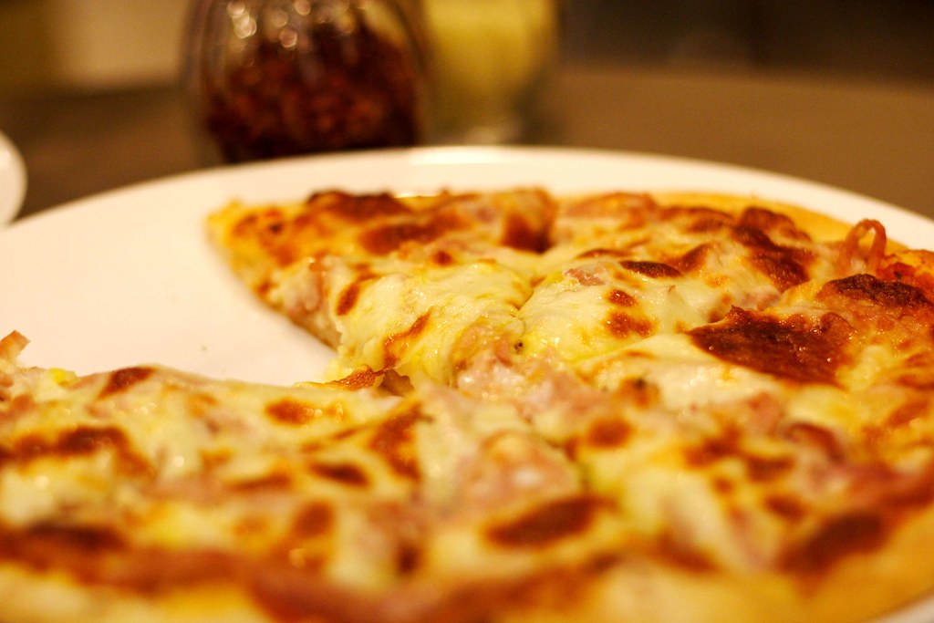 Marco's Pizza Regular pizza with extra cheese, ham