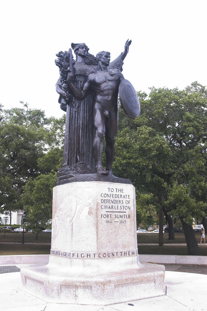 Battery Park Statue Charleston A statue to the defenders o… Flickr