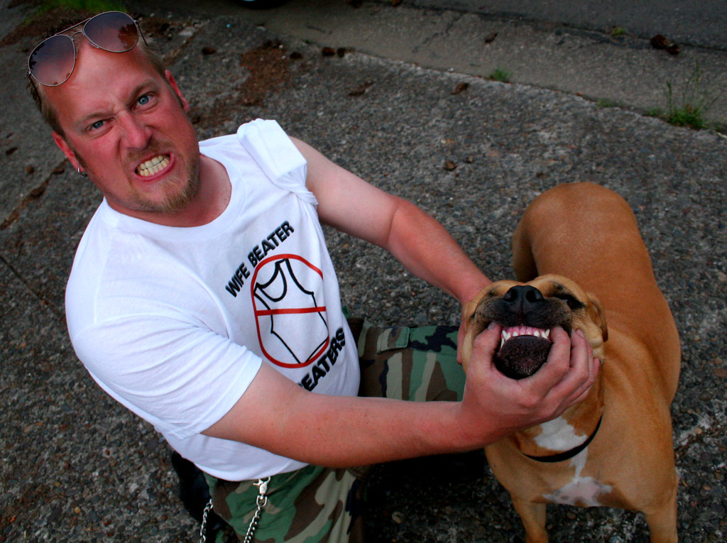 wifebeater beater & dog... K. Richter Flickr