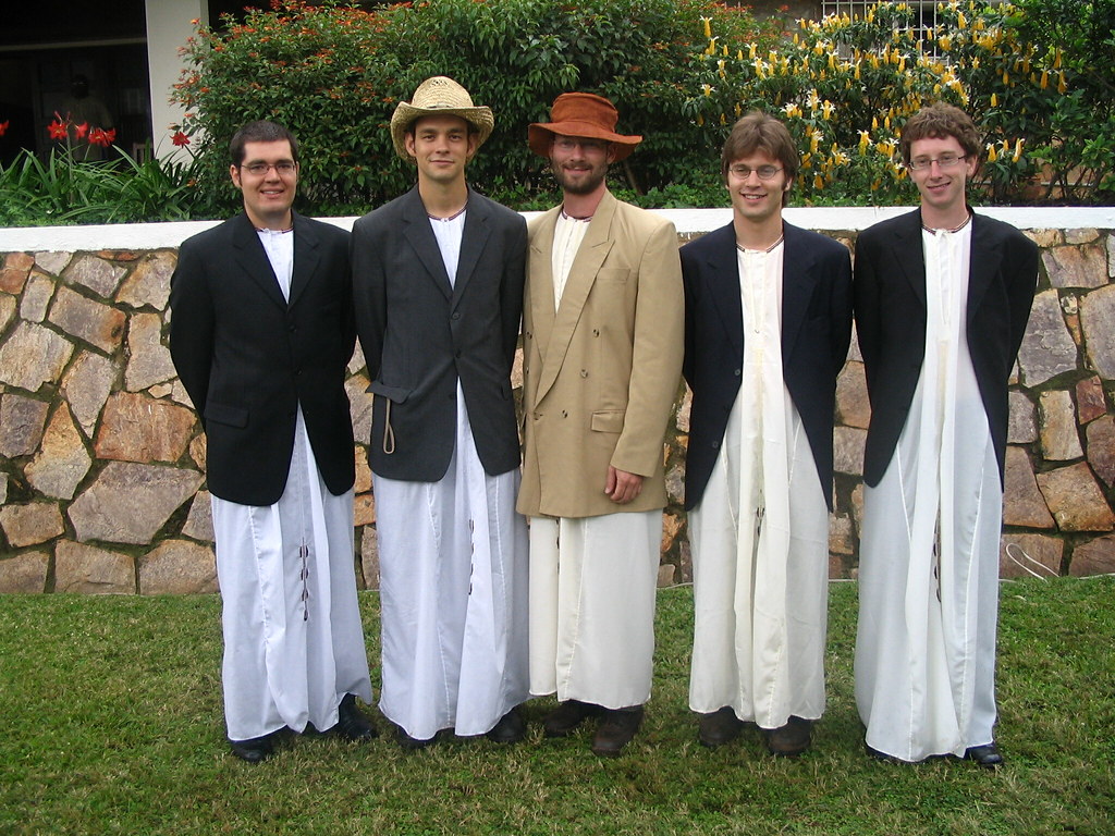 Men in Kanzus This is traditional central Uganda attire (m… Flickr