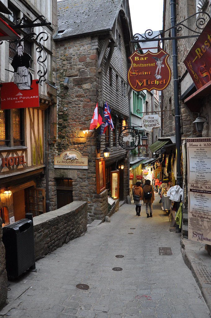 Shops on Mont SaintMichel melwitt_ Flickr